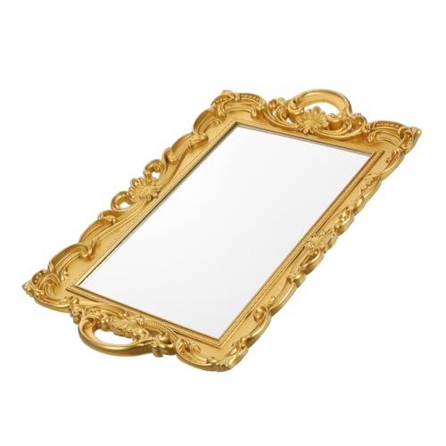 MAGICLULU 1stück Retro Spiegel Tray Für Schmuck Und Kosmetik Europäisches Design Multifunktional Für Hochzeiten...