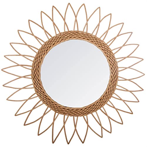 ATMOSPHERA CREATEUR D'INTERIEUR Specchio da Sole in Rattan D50