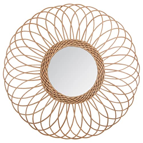 Atmosphera - Spiegel 'Rosace' - Rattan D 58 cm - Beige